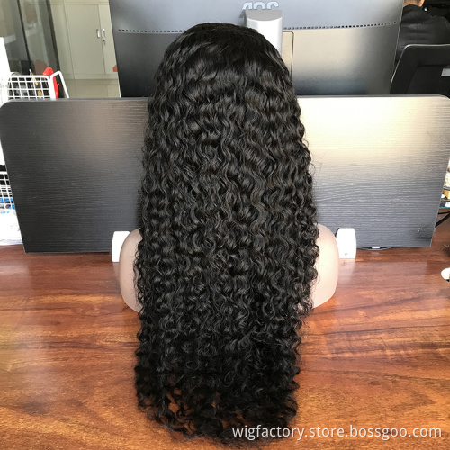 Bianfa 13*4 Jerry Curl Human Lace Wig, Curly Human Wig Brazilian,Lace Wig 100% Human Hair Wigs Pre Plucked For Black Women